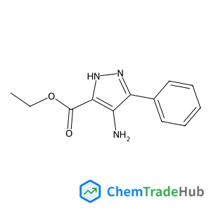 Ethyl 4-amino-3-phenyl-1H-pyrazole-5-carboxylate structure
