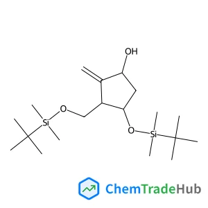 (1R,3R,4S)-4-((tert-Butyldimethylsilyl)oxy)-3-(((tert-butyldimethylsilyl)-oxy)methyl)-2-methylenecyclopentanol
