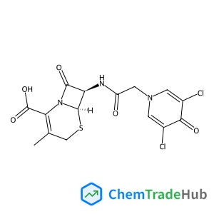 (6R,7R)-7-{[(3,5-Dichloro-4-oxo-1(4H)-pyridinyl)acetyl]amino}-3-methyl-8-oxo-5-thia-1-azabicyclo[4.2.0]oct-2-ene-2-carboxylic acid