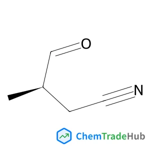 Butanenitrile, 3-methyl-4-oxo-, (3R)- Butanenitrile, 3-methyl-4-oxo-, (3R)-