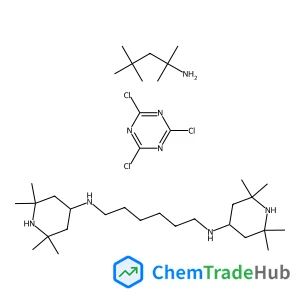 N,N'-bis(3,3,5,5-tetramethylcyclohexyl)hexane-1,6-diamine;2,4,6-trichloro-1,3,5-triazine;2,4,4-trimethylpentan-2-amine