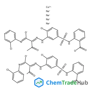 Cobalt(2+) sodium 2-[({3-[(2Z)-2-{1-[(2-chlorophenyl)carboximidato]-2-oxopropylidene}hydrazino]-4-oxidophenyl}sulfonyl)amino]benzoate (1:4:2)