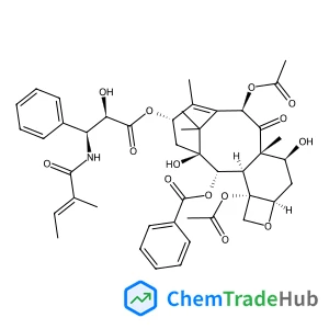 (2alpha,5beta,7beta,10beta,13alpha)-4,10-Diacetoxy-1,7-dihydroxy-13-{[(2R,3S)-2-hydroxy-3-{[(2E)-2-methyl-2-butenoyl]amino}-3-phenylpropanoyl]oxy}-9-oxo-5,20-epoxytax-11-en-2-yl benzoate