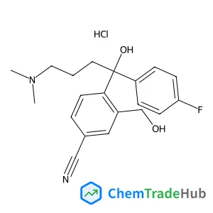 4-(Dimethylamino)-1-(4-fluorophenyl)-1-[2-(hydroxymethyl)-4-methylphenyl]-1-butanol hydrochloride (1:1)