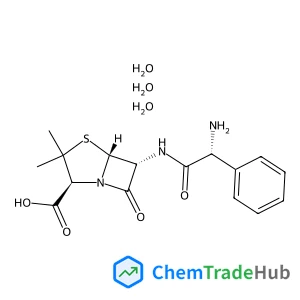 (2S,5R,6R)-6-{[(2R)-2-Amino-2-phenylacetyl]amino}-3,3-dimethyl-7-oxo-4-thia-1-azabicyclo[3.2.0]heptane-2-carboxylic acid trihydrate
