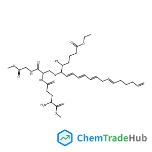 Ethyl 6-[2-[(4-amino-5-methoxy-5-oxopentanoyl)amino]-3-[(2-methoxy-2-oxoethyl)amino]-3-oxopropyl]sulfanyl-5-hydroxyicosa-7,9,11,14,19-pentaenoate