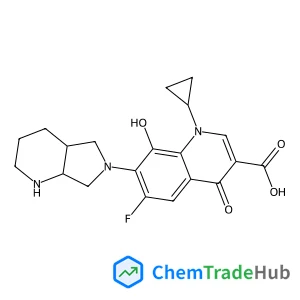 1-Cyclopropyl-6-fluoro-8-hydroxy-7-[(4aS,7aS)-octahydro-6H-pyrrolo[3,4-b]pyridin-6-yl]-4-oxo-1,4-dihydro-3-quinolinecarboxylic acid