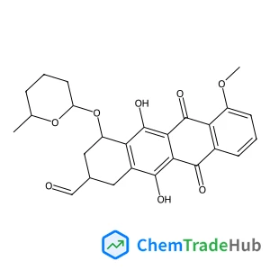 (1S,3S)-3-Glycoloyl-3,5,12-trihydroxy-10-methoxy-6,11-dioxo-1,2,3,4,6,11-hexahydro-1-tetracenyl 3-amino-2,3,6-trideoxy-4-O-[(2R)-tetrahydro-2H-pyran-2-yl]-alpha-L-lyxo-hexopyranoside