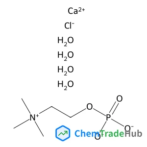Calcium 2-(trimethylammonio)ethyl phosphate chloride tetrahydrate