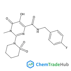 2-(1,1-Dioxido-1,2-thiazinan-2-yl)-N-(4-fluorobenzyl)-5-hydroxy-1-methyl-6-oxo-1,6-dihydro-4-pyrimidinecarboxamide