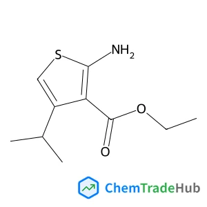 Ethyl 2-amino-4-isopropyl-3-thiophenecarboxylate structure Ethyl 2-amino-4-isopropyl-3-thiophenecarboxylate structure