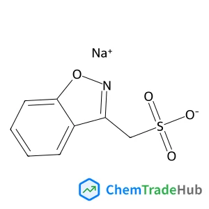 1,2-benzoxazol-3-ylmethanesulfonic acid;sodium salt