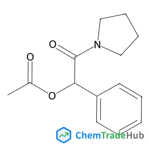 2-Oxo-1-phenyl-2-(1-pyrrolidinyl)ethyl acetate