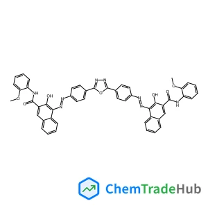 4,4'-{1,3,4-Oxadiazole-2,5-diylbis[4,1-phenylene(Z)-2,1-diazenediyl]}bis[3-hydroxy-N-(2-methoxyphenyl)-2-naphthamide]