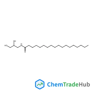 N-(2,3-Dihydroxypropyl)octadecanamide structure