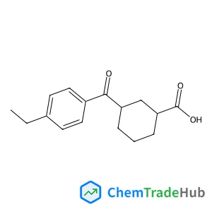 CIS-3-(4-ETHYLBENZOYL)CYCLOHEXANE-1-CARBOXYLIC ACID Chemical_Structure_Of