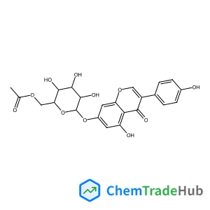5-Hydroxy-3-(4-hydroxyphenyl)-4-oxo-4H-chromen-7-yl 6-O-acetyl-beta-D-glucopyranoside