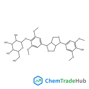 4-[(1S,3aR,4S,6aR)-4-(4-Hydroxy-3,5-dimethoxyphenyl)tetrahydro-1H,3H-furo[3,4-c]furan-1-yl]-2,6-dimethoxyphenyl beta-D-glucopyranoside