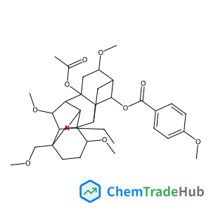 (1alpha,6alpha,14alpha,16beta)-8-Acetoxy-20-ethyl-1,6,16-trimethoxy-4-(methoxymethyl)aconitan-14-yl 4-methoxybenzoate
