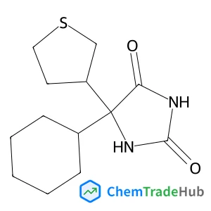 5-Cyclohexyl-5-(tetrahydro-3-thiophenyl)-2,4-imidazolidinedione