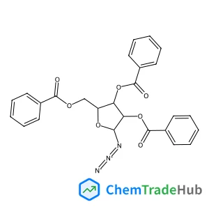 (2R,3R,4R,5R)-2-Azido-5-[(benzoyloxy)methyl]tetrahydrofuran-3,4-diyl dibenzoate