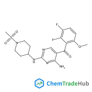 (4-Amino-2-{[1-(methylsulfonyl)-4-piperidinyl]amino}-5-pyrimidinyl)(2,3-difluoro-6-methoxyphenyl)methanone