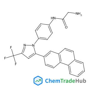 N-{4-[5-(2-Phenanthryl)-3-(trifluoromethyl)-1H-pyrazol-1-yl]phenyl}glycinamide
