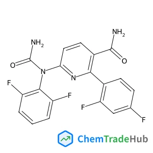 6-[Carbamoyl(2,6-difluorophenyl)amino]-2-(2,4-difluorophenyl)nicotinamide