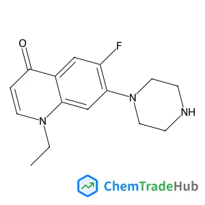 1-Ethyl-6-fluoro-7-(1-piperazinyl)-4(1H)-quinolinone