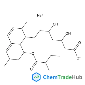 Sodium (3R,5R)-7-[(1S,2S,6R,8S,8aR)-2,6-dimethyl-8-{[(2S)-2-methylbutanoyl]oxy}-1,2,6,7,8,8a-hexahydro-1-naphthalenyl]-3,5-dihydroxyheptanoate
