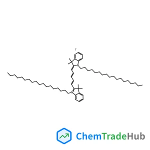 2-[(1E,3E,5E)-5-(3,3-Dimethyl-1-octadecyl-1,3-dihydro-2H-indol-2-ylidene)-1,3-pentadien-1-yl]-3,3-dimethyl-1-octadecyl-3H-indolium iodide