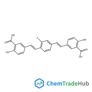3,3'-[(2-Fluoro-1,4-phenylene)di(E)-2,1-ethenediyl]bis(6-hydroxybenzoic acid)