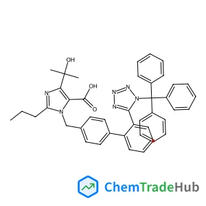 4-(2-Hydroxy-2-propanyl)-2-propyl-1-{[2'-(1-trityl-1H-tetrazol-5-yl)-4-biphenylyl]methyl}-1H-imidazole-5-carboxylic acid