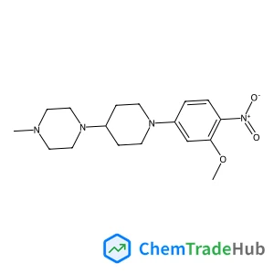 1-[1-(3-Methoxy-4-nitrophenyl)-4-piperidinyl]-4-methylpiperazine