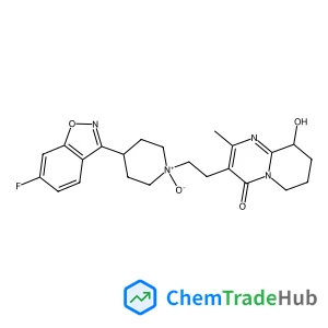 3-{2-[4-(6-Fluoro-1,2-benzoxazol-3-yl)-1-oxido-1-piperidinyl]ethyl}-9-hydroxy-2-methyl-6,7,8,9-tetrahydro-4H-pyrido[1,2-a]pyrimidin-4-one
