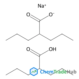 Sodium 2-propylpentanoate - 2-propylpentanoic acid (1:1:1)