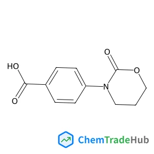 4-(2-Oxo-1,3-oxazinan-3-yl)benzoic acid structure