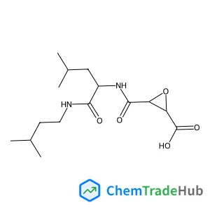 (2S,3S)-3-({(2S)-4-Methyl-1-[(3-methylbutyl)amino]-1-oxo-2-pentanyl}carbamoyl)-2-oxiranecarboxylic acid