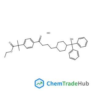 Ethyl 2-[4-(4-{4-[hydroxy(diphenyl)methyl]-1-piperidinyl}butanoyl)phenyl]-2-methylpropanoate hydrochloride (1:1)