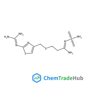 3-[({2-[(Diaminomethylene)amino]-1,3-thiazol-4-yl}methyl)sulfanyl]-N'-sulfamoylpropanimidamide