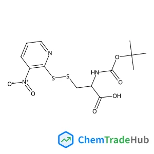 N-{[(2-Methyl-2-propanyl)oxy]carbonyl}-3-[(3-nitro-2-pyridinyl)disulfanyl]-L-alanine