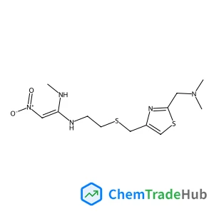 dimethyl[(4-{[(2-{[1-(methylamino)-2-nitroethenyl]amino}ethyl)sulfanyl]methyl}-1,3-thiazol-2-yl)methyl]amine