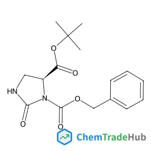 1-Benzyl 5-(2-methyl-2-propanyl) (5S)-2-oxo-1,5-imidazolidinedicarboxylate