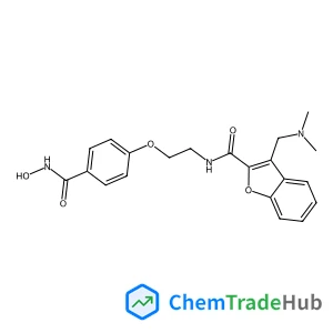 3-[(Dimethylamino)methyl]-N-{2-[4-(hydroxycarbamoyl)phenoxy]ethyl}-1-benzofuran-2-carboxamide