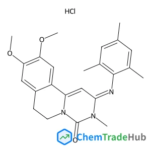 (2E)-2-(Mesitylimino)-9,10-dimethoxy-3-methyl-2,3,6,7-tetrahydro-4H-pyrimido[6,1-a]isoquinolin-4-one hydrochloride (1:1)