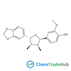 4-[(2R,3S,4R,5R)-5-(1,3-Benzodioxol-5-yl)-3,4-dimethyltetrahydro-2-furanyl]-2-methoxyphenol