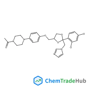 1-[4-(4-{[2-(2,4-dichlorophenyl)-2-[(1H-imidazol-1-yl)methyl]-1,3-dioxolan-4-yl]methoxy}phenyl)piperazin-1-yl]ethan-1-one