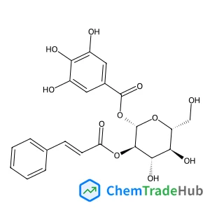 2-O-[(2E)-3-Phenyl-2-propenoyl]-1-O-(3,4,5-trihydroxybenzoyl)-beta-D-glucopyranose