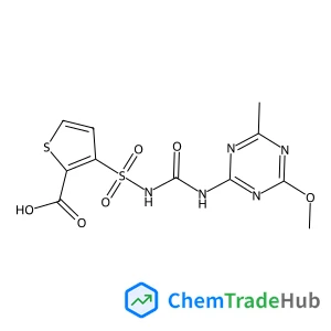 3-{[(4-Methoxy-6-methyl-1,3,5-triazin-2-yl)carbamoyl]sulfamoyl}-2-thiophenecarboxylic acid