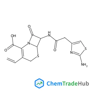 (6R,7R)-7-{[(2-Amino-1,3-thiazol-4-yl)acetyl]amino}-8-oxo-3-vinyl-5-thia-1-azabicyclo[4.2.0]oct-2-ene-2-carboxylic acid